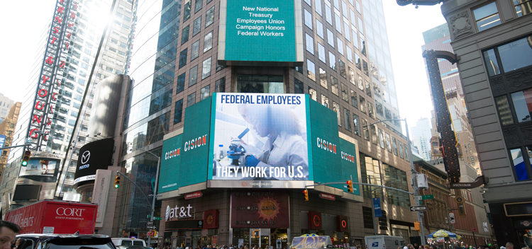 NTEU PSA in Times Square